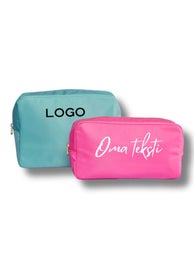 Raikas toilettilaukku logo-, nimi- tai monogrammipainatuksella